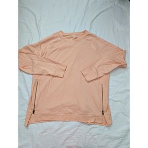 26. ZUDA Knit Side Zipper Sweatshirt Coverup Relaxed Sz L